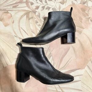 Everlane Black Leather Ankle Boots